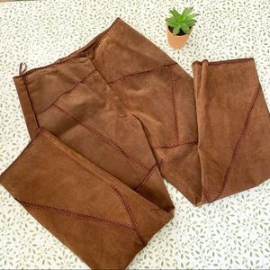Vintage SMH leather patchwork pants